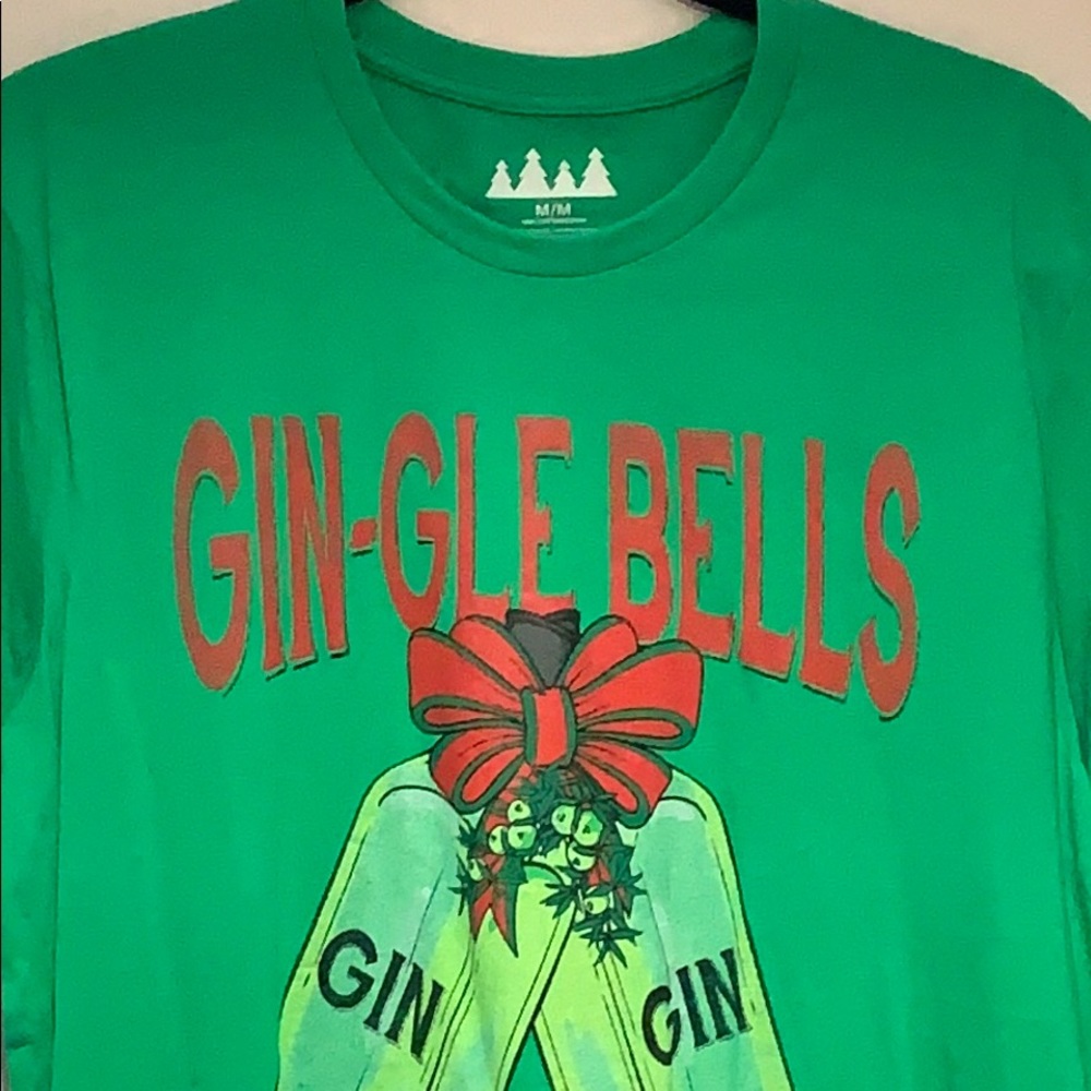 Gin gle bells Holiday shirt NWT